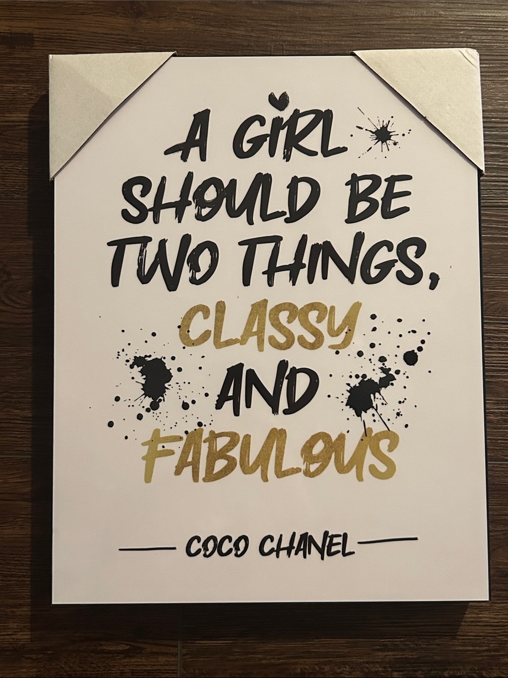 Coco Chanel Quote Wall Art - Classy & Fabulous